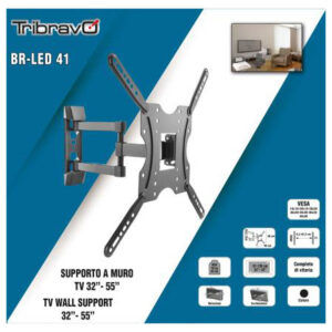 Βάση TV Bravo 32"- 55" με διπλό βραχίωνα Ρυθμιζόμενη BR LED 41 | eLabstore.gr Βάση TV Bravo 32