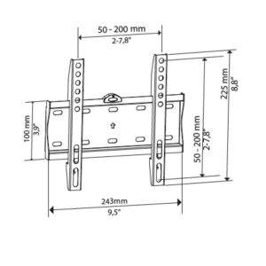 Βάση TV Bravo 15"- 40" Σταθερή Quadro 1 | Αξεσουάρ &Περιφερειακά TV | elabstore.gr