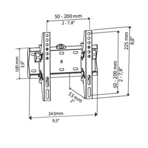 Βάση TV Bravo 15"- 40" Ρυθμιζόμενη Quadro 3 | Αξεσουάρ &Περιφερειακά TV | elabstore.gr