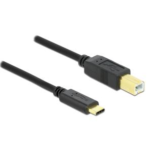 DELOCK καλώδιο USB-C σε USB Type B 83601, 1m, μαύρο | Καλώδια - Αντάπτορες | elabstore.gr