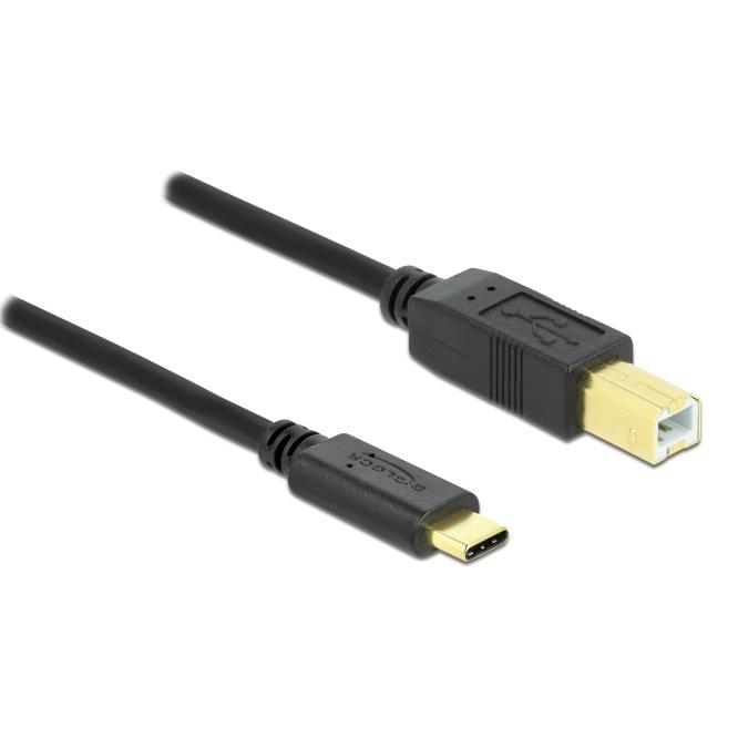 DELOCK καλώδιο USB-C σε USB Type B 83601, 1m, μαύρο | eLabstore.gr DELOCK καλώδιο USB-C σε USB Type B 83601, 1m, μαύρο | Καλώδια - Αντάπτορες | elabstore.gr