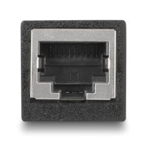 DELOCK σύνδεσμος RJ45 88003, θηλυκό σε θηλυκό, Cat.6, μαύρος | Καλώδια - Αντάπτορες | elabstore.gr