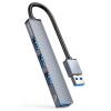 ORICO USB hub AH-A13, 4x USB ports, γκρι | Συνοδευτικά PC | elabstore.gr