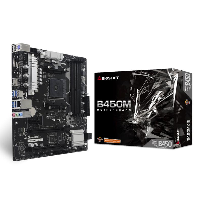 BIOSTAR μητρική B450MX-S, 4x DDR4, AM4, uATX, GbE LAN, 7.1CH, Ver. 6.0 | eLabstore.gr BIOSTAR μητρική B450MX-S, 4x DDR4, AM4, uATX, GbE LAN, 7.1CH, Ver. 6.0 | PC & Αναβάθμιση | elabstore.gr
