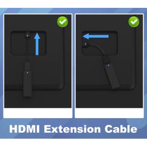 POWERTECH αντάπτορας HDMI CAB-H167, 4K/60Hz, 0.10m, μαύρος | Καλώδια - Αντάπτορες | elabstore.gr