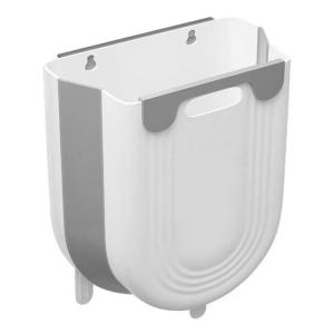 Πτυσσόμενος κάδος απορριμμάτων CLN-0052, 10L, 22.5x16.5x28.5cm, γκρι | Οικιακός εξοπλισμός | elabstore.gr