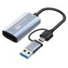 CABLETIME HDMI video capture CT-ACHC-AG, USB & USB-C, 4K/60Hz, γκρι | Καλώδια - Αντάπτορες | elabstore.gr