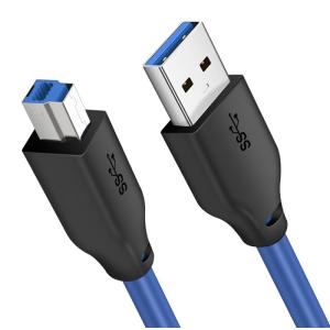 CABLETIME καλώδιο USB σε USB Type B CT-C160-U3-AMBM, 5Gbps, 1m, μπλε | Καλώδια - Αντάπτορες | elabstore.gr