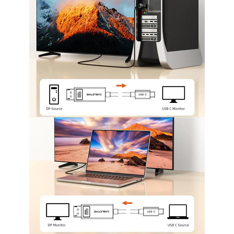 CABLETIME καλώδιο USB-C σε DisplayPort CT-CBD8K, 8K/60Hz, 2m, μαύρο | eLabstore.gr CABLETIME καλώδιο USB-C σε DisplayPort CT-CBD8K, 8K/60Hz, 2m, μαύρο | Καλώδια - Αντάπτορες | elabstore.gr