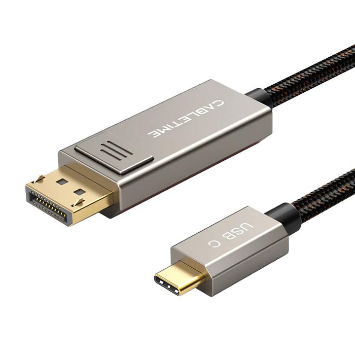 CABLETIME καλώδιο USB-C σε DisplayPort CT-CBD8K, 8K/60Hz, 2m, μαύρο | eLabstore.gr CABLETIME καλώδιο USB-C σε DisplayPort CT-CBD8K, 8K/60Hz, 2m, μαύρο | Καλώδια - Αντάπτορες | elabstore.gr