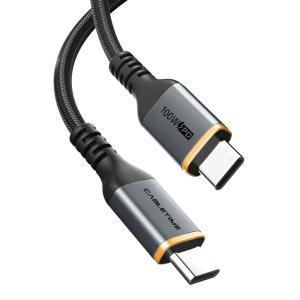 CABLETIME καλώδιο USB-C CT-CM100, 100W PD, 1m, μαύρο | Καλώδια - Αντάπτορες | elabstore.gr