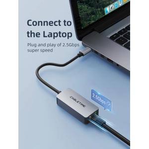 CABLETIME αντάπτορας USB-C σε RJ45 CT-CML2500, 2.5Gbps, γκρι | Δικτυακά | elabstore.gr