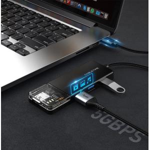 CABLETIME USB hub CT-HUBT2-PB, 4x θυρών, 5Gbps, 1m, μαύρο | Συνοδευτικά PC | elabstore.gr