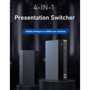 CABLETIME multi-port σε HDMI switch CT-PS41-GB1, 4 σε 1, 4K/60Hz, γκρι | Καλώδια - Αντάπτορες | elabstore.gr