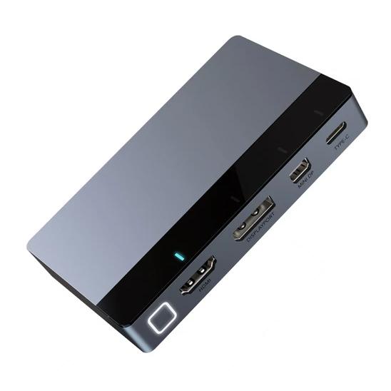 CABLETIME multi-port σε HDMI switch CT-PS41-GB1, 4 σε 1, 4K/60Hz, γκρι | Καλώδια - Αντάπτορες | elabstore.gr