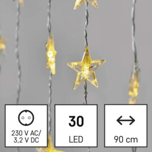 EMOS διακοσμητικά LED λαμπάκια κουρτίνα DCGW01, 2.56W, 120x90cm, IP44 | Οικιακός εξοπλισμός | elabstore.gr