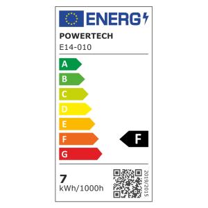 POWERTECH LED λάμπα mini globe E14-010, 7W, 4000K, E14, 600lm | Φωτισμός | elabstore.gr