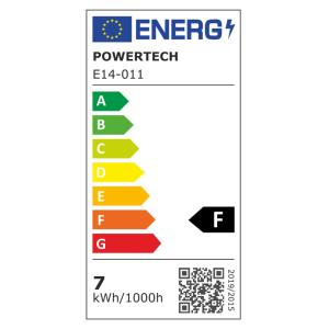 POWERTECH LED λάμπα candle E14-011, 7W, 4000K, E14, 600lm | Φωτισμός | elabstore.gr