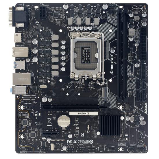 BIOSTAR μητρική H610MH-D5, 2x DDR5, s1700, uATX, GbE LAN, 7CH, Ver. 6.3 | eLabstore.gr BIOSTAR μητρική H610MH-D5, 2x DDR5, s1700, uATX, GbE LAN, 7CH, Ver. 6.3 | PC & Αναβάθμιση | elabstore.gr