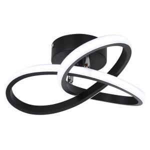 POWERTECH LED φωτιστικό οροφής HLL-0113, 18W, 4000K, 26x26x12cm, μαύρο | Φωτισμός | elabstore.gr