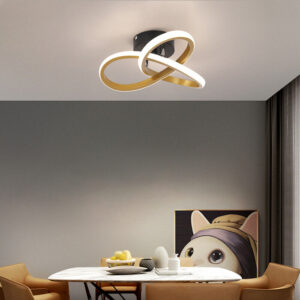 POWERTECH LED φωτιστικό οροφής HLL-0115, 18W, 4000K, 26x26x12cm, χρυσό | Φωτισμός | elabstore.gr