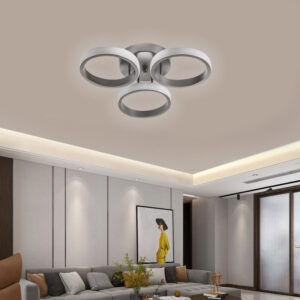 POWERTECH LED φωτιστικό οροφής HLL-0116, 24W, 4000K, Φ36x9cm, γκρι | Φωτισμός | elabstore.gr