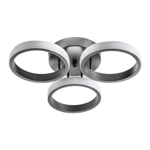 POWERTECH LED φωτιστικό οροφής HLL-0116, 24W, 4000K, Φ36x9cm, γκρι | Φωτισμός | elabstore.gr
