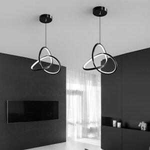 POWERTECH LED φωτιστικό οροφής HLL-0123, 15W, 4000K, Φ22cm x 1m, μαύρο | Φωτισμός | elabstore.gr