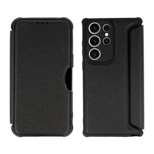 POWERTECH θήκη Razor Carbon MOB-1908 για Samsung Galaxy S23 Ultra, μαύρη | Αξεσουάρ κινητών | elabstore.gr