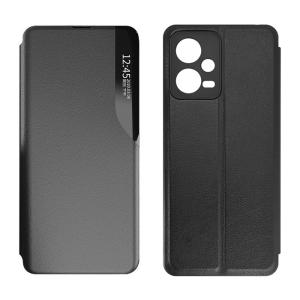 POWERTECH θήκη Smart view MOB-1919 για Xiaomi Redmi Note 12 Pro+, μαύρη | Αξεσουάρ κινητών | elabstore.gr