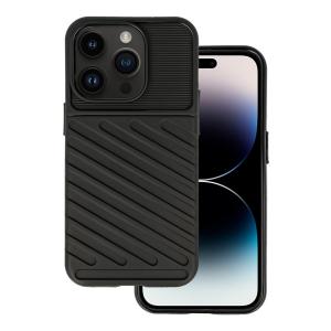 POWERTECH Θήκη Thunder MOB-1923 για iPhone 15 Pro, μαύρη | Αξεσουάρ κινητών | elabstore.gr