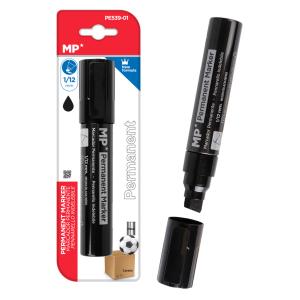 MP ανεξίτηλος μαρκαδόρος PE539-01, 1/12mm, μαύρος | Αναλώσιμα - Είδη Γραφείου | elabstore.gr