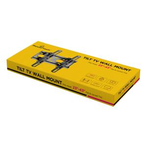 POWERTECH επιτοίχια βάση PT-1126 για τηλεόραση 23-43", έως 45kg | Εικόνα & Ήχος | elabstore.gr