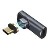 POWERTECH αντάπτορας USB-C PTH-108, μαγνητικός, 100W, 40Gbps, γκρι | Καλώδια - Αντάπτορες | elabstore.gr