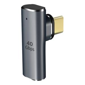 POWERTECH αντάπτορας USB-C PTH-108, μαγνητικός, 100W, 40Gbps, γκρι | Καλώδια - Αντάπτορες | elabstore.gr