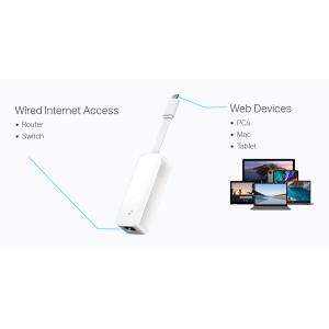 TP-LINK Network adapter UE300C USB-C σε RJ45 10/100/1000Mbps, Ver. 2.0 | Δικτυακά | elabstore.gr