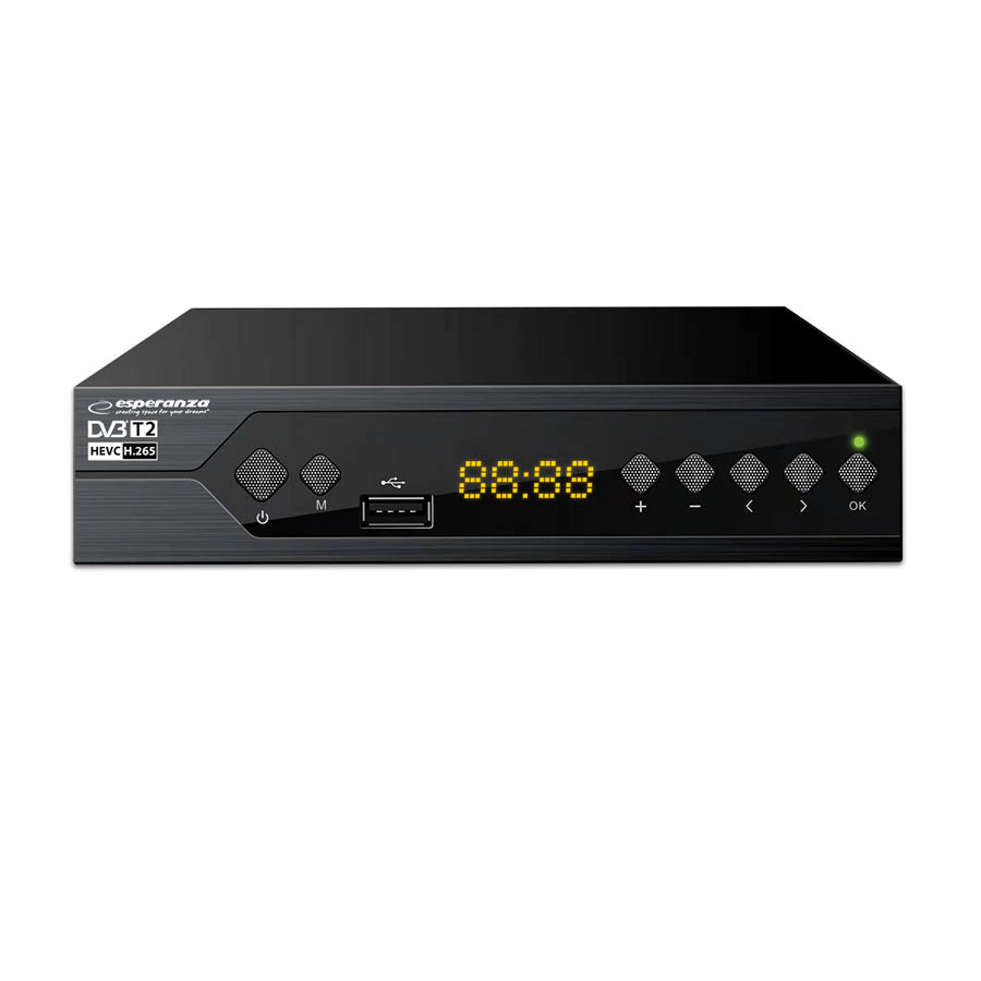 Esperanza αποκωδικοποιητής DVB-T2 H.265/HEVC EV106R | eLabstore.gr Esperanza αποκωδικοποιητής DVB-T2 H.265/HEVC EV106R | Αξεσουάρ &Περιφερειακά TV | elabstore.gr