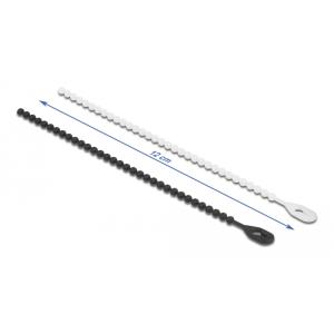 DELOCK reusable δεματικά καλωδίων 19506, 120x3.6mm, μαύρο-λευκό, 100τμχ | Καλώδια - Αντάπτορες | elabstore.gr