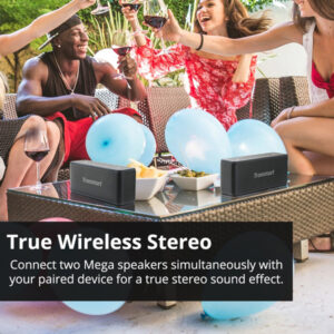 TRONSMART φορητό ηχείο Element Mega, 40W, Bluetooth/NFC, 6600mAh, μαύρο | eLabstore.gr