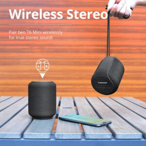 TRONSMART φορητό ηχείο Element T6 Mini, 15W, Bluetooth, 2500mAh, μαύρο | Εικόνα & Ήχος | elabstore.gr