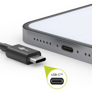 GOOBAY καλώδιο USB-C 51243, 60W, 480Mbps, 2m, μαύρο | eLabstore.gr GOOBAY καλώδιο USB-C 51243, 60W, 480Mbps, 2m, μαύρο | Καλώδια - Αντάπτορες | elabstore.gr