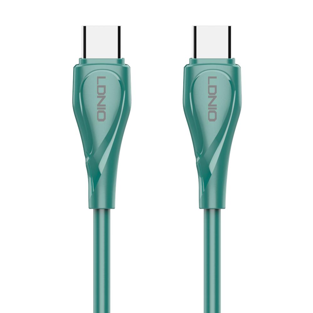 LDNIO καλώδιο USB-C σε USB-C LC611C, 65W PD, 1m, πράσινο | eLabstore.gr LDNIO καλώδιο USB-C σε USB-C LC611C, 65W PD, 1m, πράσινο | Καλώδια - Αντάπτορες | elabstore.gr