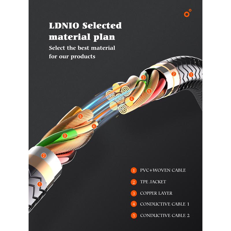 LDNIO καλώδιο USB-C σε USB-C LC651C, 65W, 1m, γκρι | eLabstore.gr LDNIO καλώδιο USB-C σε USB-C LC651C, 65W, 1m, γκρι | Καλώδια - Αντάπτορες | elabstore.gr