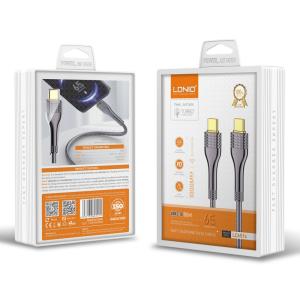 LDNIO καλώδιο USB-C σε USB-C LC651C, 65W, 1m, γκρι | eLabstore.gr LDNIO καλώδιο USB-C σε USB-C LC651C, 65W, 1m, γκρι | eLabstore.gr