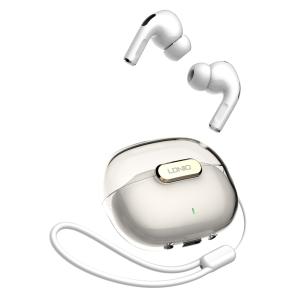 LDNIO earphones με θήκη φόρτισης T02, True Wireless, HiFi, λευκά | Αξεσουάρ κινητών | elabstore.gr
