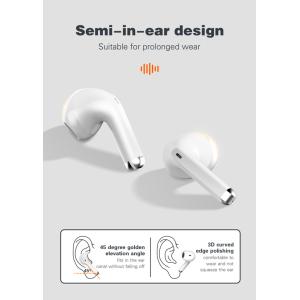 LDNIO earphones με θήκη φόρτισης T03, True Wireless, HiFi, λευκά | Αξεσουάρ κινητών | elabstore.gr