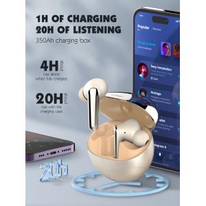 LDNIO earphones με θήκη φόρτισης T01, True Wireless, HiFi, μαύρα | Αξεσουάρ κινητών | elabstore.gr