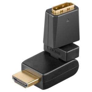 GOOBAY αντάπτορας HDMI 60757, 360° περιστρεφόμενος, 4K/60Hz, μαύρος | Καλώδια - Αντάπτορες | elabstore.gr