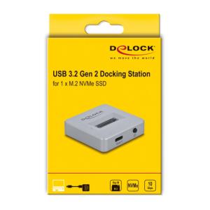 DELOCK docking station 64000 για M.2 NVMe SSD, 10Gbps, γκρι | eLabstore.gr DELOCK docking station 64000 για M.2 NVMe SSD, 10Gbps, γκρι | Συνοδευτικά PC | elabstore.gr