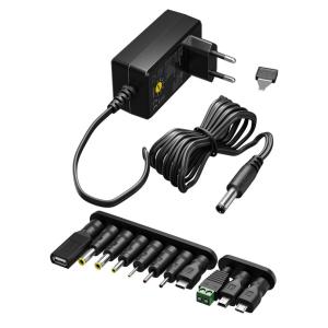 GOOBAY επιτοίχιος φορτιστής 64568, 3V-12V, 12W/1A, 12 tips | Τροφοδοσία Ρεύματος | elabstore.gr